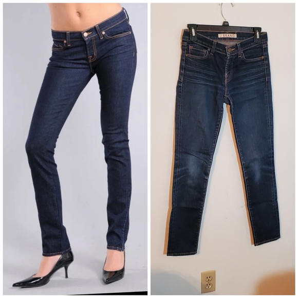 J Brand Blue Low Rise Pencil Leg Ink Jeans 811C012 - Picture 2 of 15